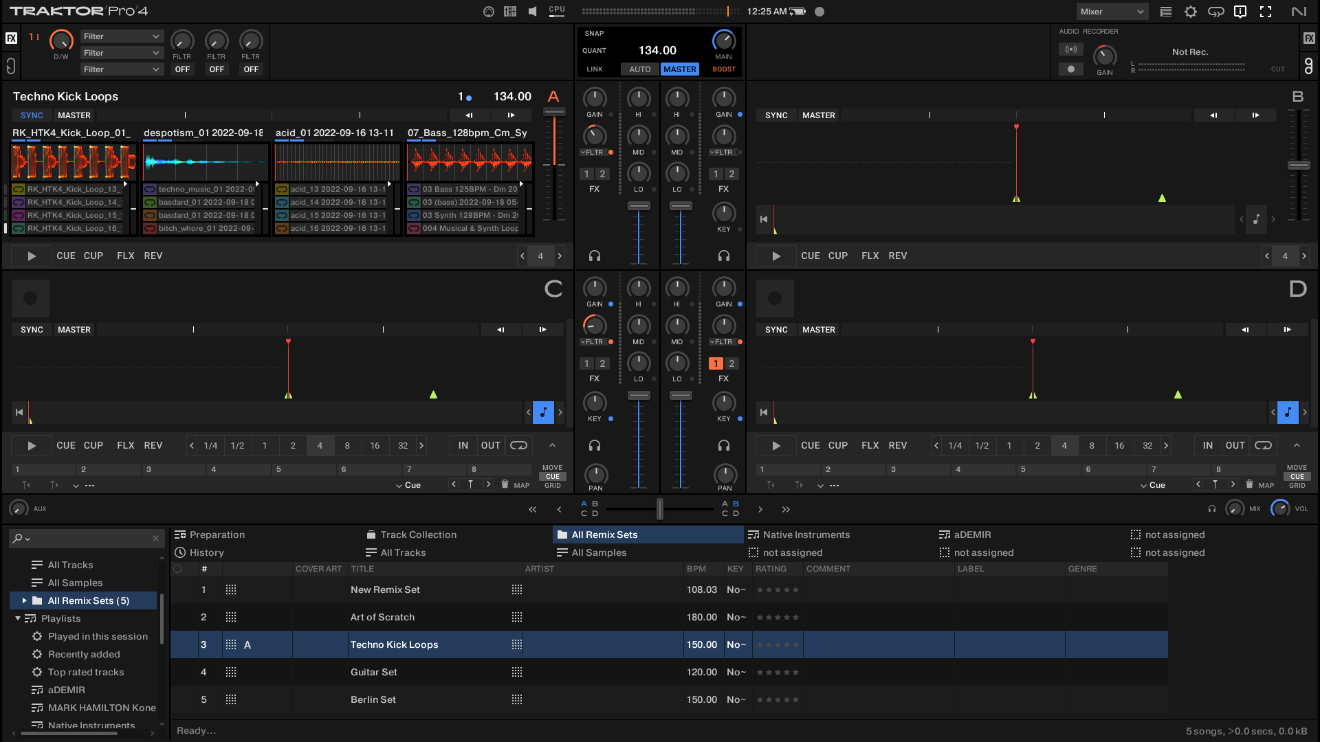 Techno Kick Loops Remix Set